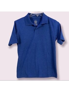 Faded Glory Button Collared Short Sleeve Tee Shirt